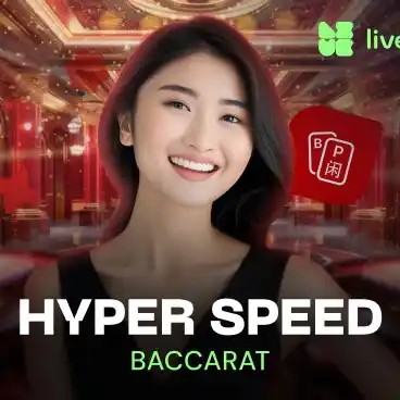 Hyper Speed Baccarat online game logo by Evolution on betriot-greece.com
