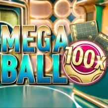 Mega Ball 100x by Evolution, showcased at betriot-greece.com – game logo